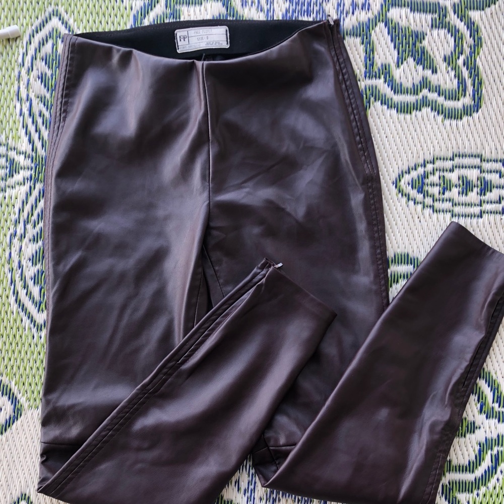 Free People Vegan Leather Leggings
